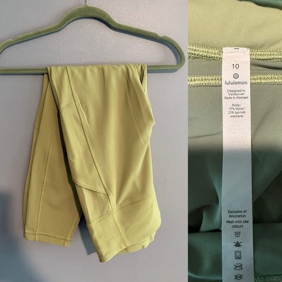NWOT Lululemon Invigorate High-Rise Tight 25" in Vista Green - Size 10 - Picture 5 of 5
